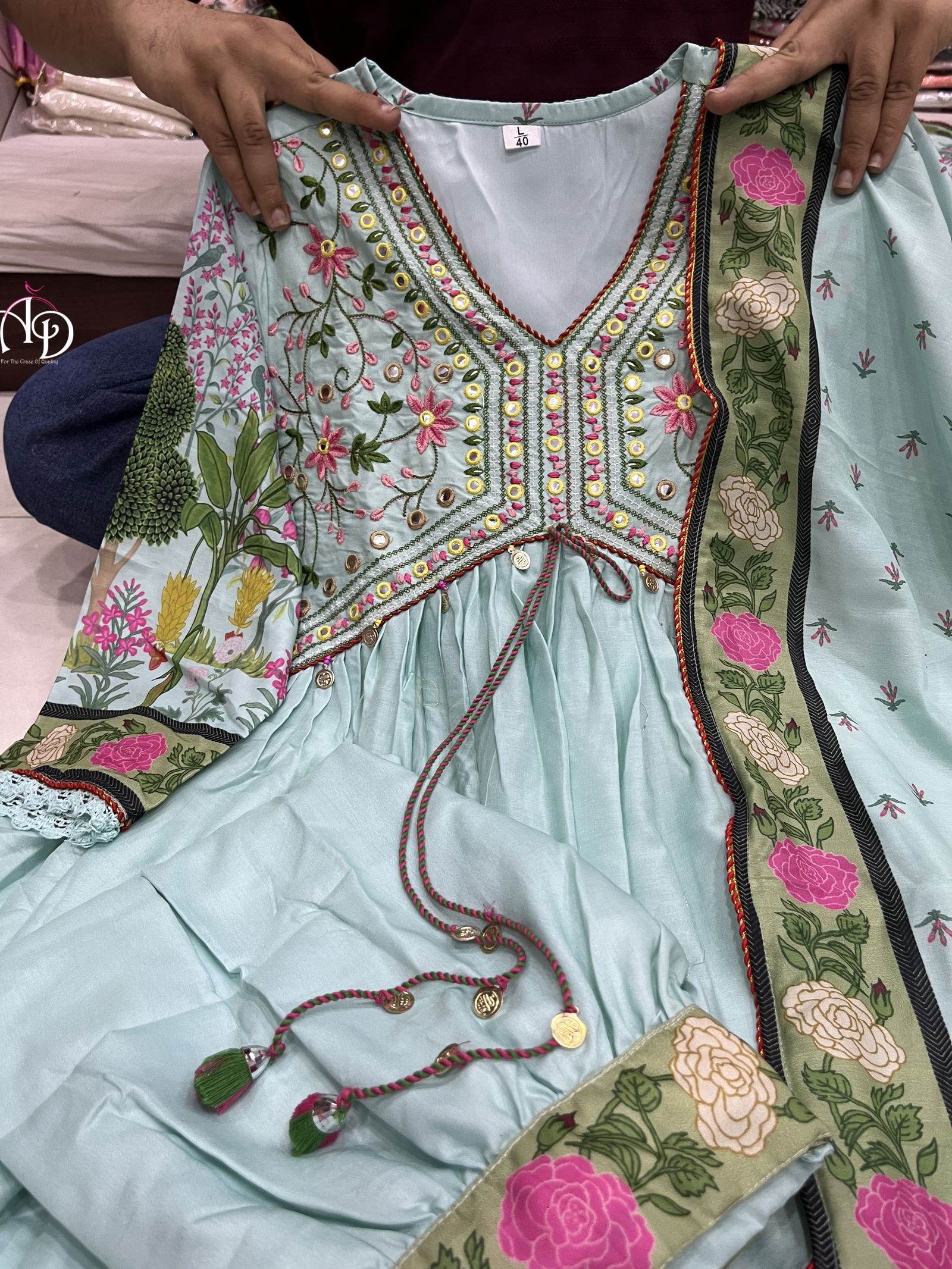 Akshar Alia Cut Designer Kurti With Bottom Dupatta Catalog